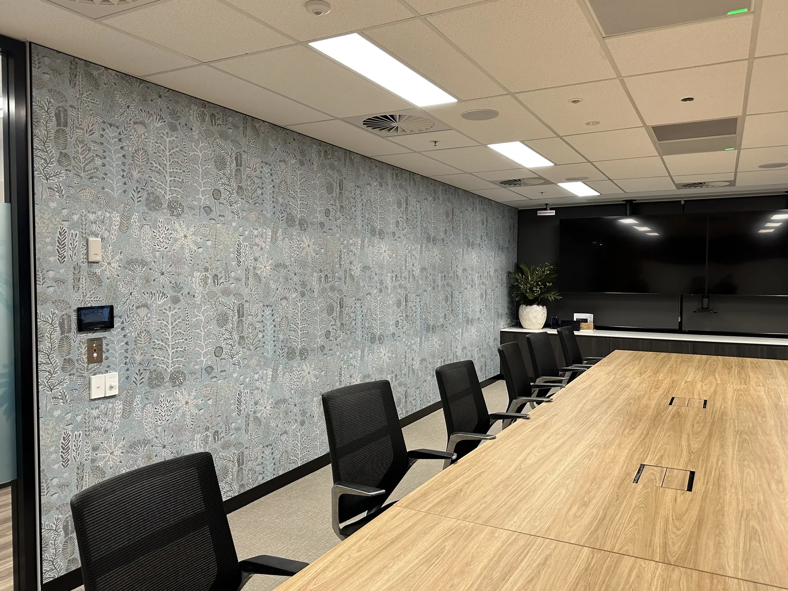 Brisbane CBD workplace wall — site context for measure