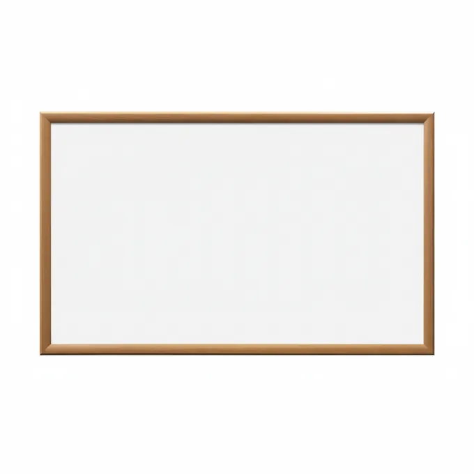 Oak-Look Frame Whiteboard